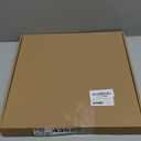 Yaetm 12x12 Square Picture Frame Matted to 5x5, Double Floating Ivory Mat, Black Photo Frame with Polished Tempered Glass for Wall Gallery, Home and Office, Wall Mounting, Single, Black