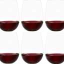 Upgraded Design of Our 2017 New York Times Best Stemless Wine Glass (Sweethome)  Made in Europe  Set of 6 , Reinforced Base for Added Stability & Premium Feel, Dishwasher-Safe, Lead-Free, 17oz.