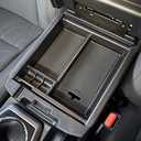 JKCOVER Center Console Accessory Organizer Compatible with Toyota Tacoma 2016 2017 2018 2019 2020 2021 2022 2023, ABS Material Box Insert Tray (Black trim)