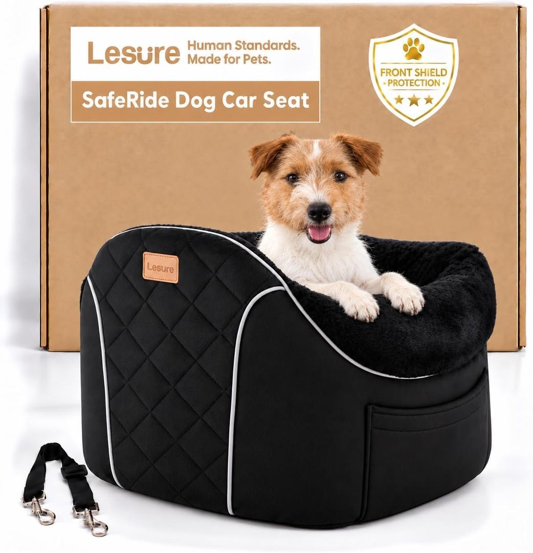 Lesure Safety Small Dog Car Seat,Calming Pet Booster Car Seat Under 25lbs