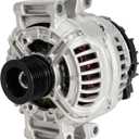 New Alternator 3.0/3.5L Compatible with Mercedes-Benz C300 V6 3.0L 2009-2012, GLK350 V6 3.5L 2010-2012 - Replace 0124525171 12V 150A 6-Groove Pulley Alternator with One Year Quality Assurance