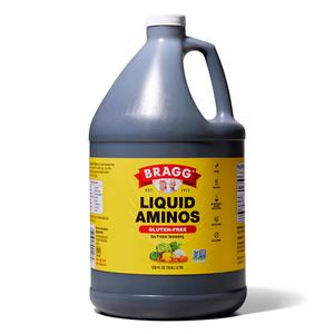 Bragg Liquid Aminos All-Purpose Seasoning - 128 fl oz - Gluten-Free Soy Sauce Alternative - Perfect for Stir-Fries and Cooking at Home (128 Fl Oz (Pack of 1))