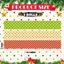 Ctosree 3 Rolls Packaging Tape 50 Yard x 2 Inch Decorative Printed Duct Wrapping Tape for DIY Crafts Scrapbooking Crafting Boxes Decorations (Polka Dots)