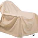 Plow & Hearth Adirondack Chair Outdoor Furniture Cover, Tan