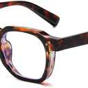 Gleyemor Blue Light Glasses for Men Women, Vintage Mens Glasses Frame Womens Computer Glasses (01 Tortoise Frame)