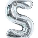40inch (J,R,S,S,C,C,M,2) Blow Up Balloons Silver