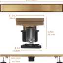 Linear Shower Drain, Gold 304 Stainless Steel Rectangle Shower Floor Drain, 24 inch with 2 in 1 Tile Insert and Flat Panel, Linear Drain with Adjustable Feet,Hair Filter