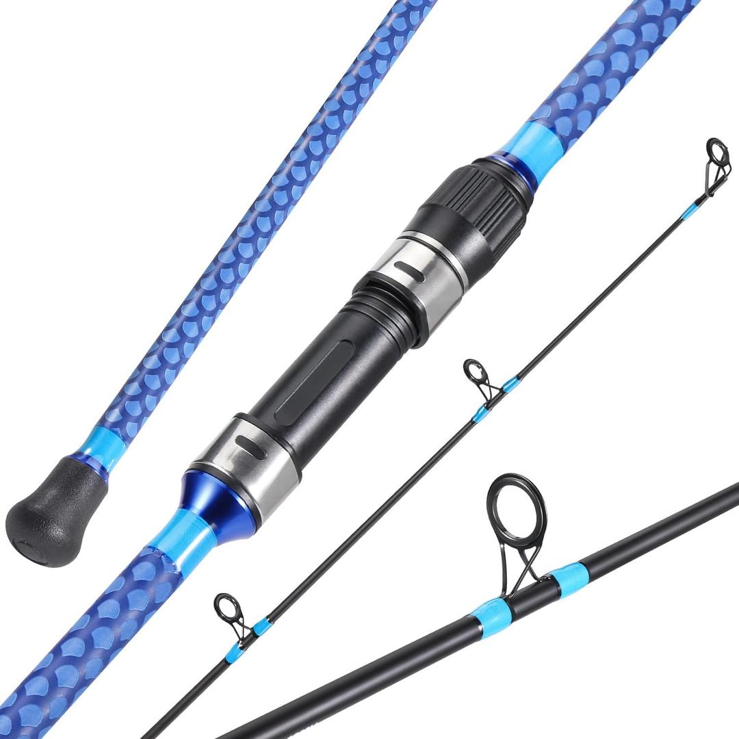 Sougayilang Surf Fishing Rod Carbon 3 Piece Spinning Fishing Rod for Travel - 11'