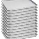 New Star Foodservice Commercial-Grade 18-Gauge Aluminum Sheet Pan/Bun Pan, Half Size, 13 x 18 x 1 Inch, Pack of 12