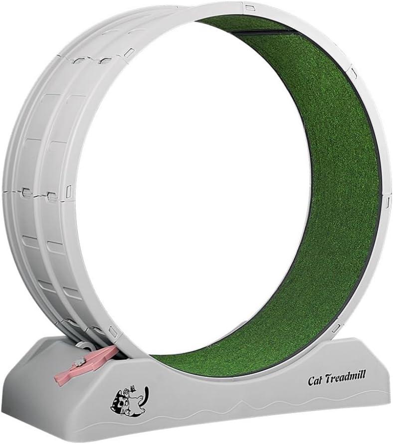 Cat Running Wheel Cat Treadmill Exercise Fitness Cat Running Wheel Silent Roller Cat Climbing Frame Pet Boredom Cat Toy Cat Exercise Wheel (85x80x33cm)