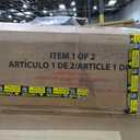 Backyard Discovery Buckley Hill Cedar Wood Swing Set with Wave Slide, Play Deck, Rock Wall Ladder, Belt Swings, Chalkboard, Canopy Roof, Outdoor Playset (Green)