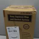 Mop and Bucket with Wringer Set, Hands Free Flat Floor Mop and Bucket, 3 Washable Microfiber Pads Included, Wet and Dry Use, Home Floor Cleaning System for All Floor Types and Windows