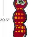 2 x Outward Hound Tough Seamz Snake Plush Dog Toy, Large