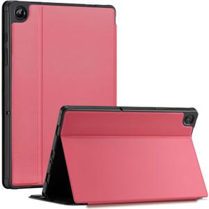 CoBak Case for Samsung Galaxy Tab A11+ Plus 11 2025, Multi-Viewing Angles, All New PU Leather Folio Stand Cover with Auto Sleep Wake Feature for Samsung Galaxy Tab A11+ Tablet 11-inch, Peony Pink