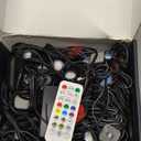 Permanent Outdoor Lights for House, RGB+IC Christmas Eave Lights 120ft with 88 LED Warm White, IP68 Waterproof Smart Starry Outside Light with App/Remote for Holiday, Halloween Daily Lighting(Black)