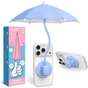 Phone Umbrella for Sun Shade Magnetic: Universal Thumbs Up Phone Sun Shade Umbrella Holder for iPhone Outdoor Beach Pool Travel Summer Gifts for Women Teen Boys Girls Men Fathers Day Beach Accessories