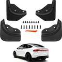 Mud Flaps for Tesla Model Y Juniper Accessories 2025 2026 [No Drilling], All-Weather Mud Guard, Tire Protector Mudflaps for Tesla Model Y Juniper Accessories