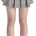 Steve Madden Women's Jeanne Skirt (2, Brown Plaid Mix)