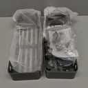 VOLPONE Shower Caddy Suction Cup No Drilling Suction Cup Shower Shelf Aluminum Bathroom Shower Organizer Storage Rack Adhesive with Towel Bar Hooks (2-Pack, Matte Gray)