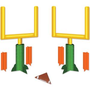 3-D Football Goal Post Centerpieces