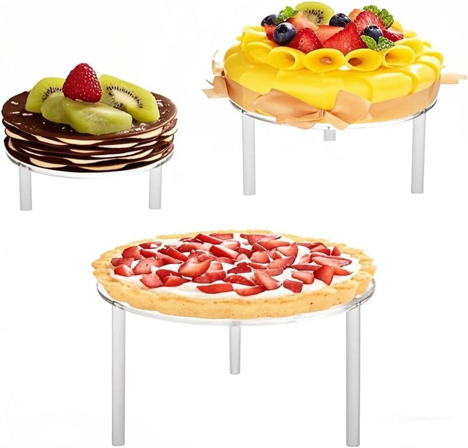 Acrylic Cupcake Holder for Wedding 3 Tier Cake Display Stand Risers Dessert Rack for Bakery Pizza Home Party Service Decoration Organizer Pedestal Stand