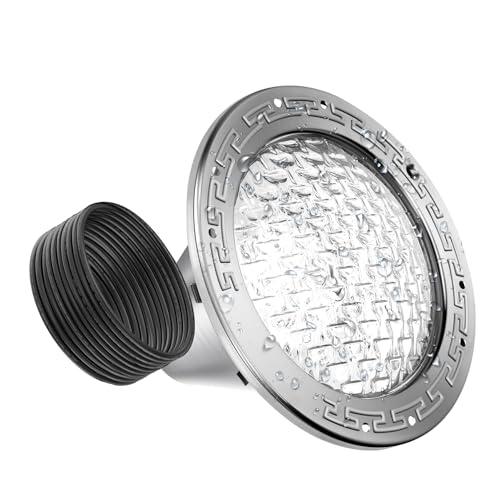 10 Inch LED Pool Lights for Inground Pool, AC120V Cool White 6000K Pool Lights Compatible with pentair and Hayward 10" Wet Niches,IP68 Waterproof,35W,50 FT Cord