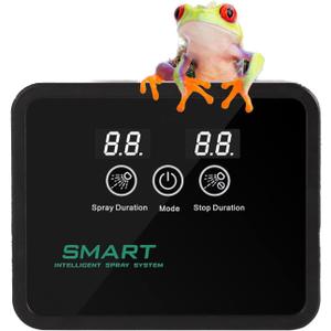 Reptile fogger Smart Spray System, Reptile Humidifiers Automatic with Timer, Reptile Mister with 360Adjustable Misting Nozzles for Terrariums Amphibian Lizard Snake Frog Plants