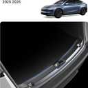 Rear Bumper Trunk Sill Guard Bumper Protection with Easy Glide Sliding Grooves for 2025/2026 Tesla Model Y Juniper Accessories, with Tesla Model Y Juniper 2025 2026 Refresh