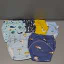 6 Pack Unisex Cotton Reusable Potty Training Underwear Breathable Toddler Boys and Girls Pee Training Underpants Waterproof Training Pants, SIZE 100