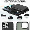 TUCCH PU Leather Case for iPhone 16 Pro Max, Undetachable Wallet Case with [6 Card Holders] [RFID Blocking] Magnetic Closure Anti-Slip Shockproof Protective Phone Cover for iPhone 16 Pro Max, Black