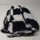 KICMOR Area Rugs for Bedroom Living Room, 4x6 Black and White Fluffy Soft Checkered Rug Fuzzy Shag Shaggy Carpet, Indoor Plush Floor Rugs for Kids Boys Girls Teen Dorm Nursery Home Decor Aesthetic