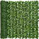 DearHouse Artificial Ivy Privacy Fence Wall Screen, 59x236.2inch Artificial Hedges Fence and Faux Ivy Vine Leaf Decoration for Outdoor Garden Decor