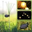 Solar Garden Lights, 4-Pack Dual Mode LED Solar Mushroom Lights, Waterproof Firefly Outdoor Decor for Yard, Patio, and Pathway Warm White Jellyfish Ambiance