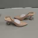 Coutgo Womens Slingback Stiletto High Heels Closed Pointed Toe Pumps DOrsay Sexy Office Dress Shoes (7.5, Khaki)