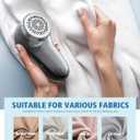 POPCHOSE Fabric Shaver, Lint Shaver for Clothing, Electric Lint Remover with 6-Leaf Blades, Sweater Defuzzer, Clothes Shaver for Couch, Furniture, Blanket, Remove Pilling, USB Rechargeable