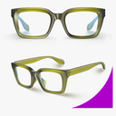 VISOONE Chunky Square Blue Light Blocking Glasses with Anti Computer Glare for Working Women Men MONTANA