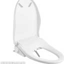 Smart Bidet Toilet Seat with Remote, Adjustable Heated Seat&Air Dryer, Endless Instant Warm Water, Multiple Spray Modes, Stainless Steel Nozzle, Soft Close, Deodorizer, 3D Curved(AMZ-US-NKH3101-NA)