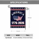 250 Anniversary Garden Flag Double-Sided 12x18 Inch