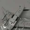 Air Force Diecast Plane Toy with Lights & Sounds Pull Back, Grey Metal Military Model Airplane, Army Aircraft Fighter Toy, Play Vehicle for Kids Boys Toddlers Ages 3+