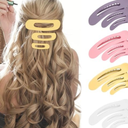 Ahoney 12 Pack Alligator & Banana Flat Hair Clips for Thin & Thick Hair - 3 Sizes Lay Down Claw Clips - Morandi 2 Pack