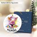3 x Pig Ornaments for Christmas Tree 2025 - Animal Lovers Gifts for Women, Men, Merry Pigmas animal Ornaments for Christmas Tree Decorations, Funny Gifts for Friends Neighbor Farmer Who Love Pig