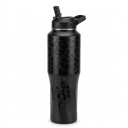 Water Bottle With 100% Leakproof Covered Silicone Straw | Insulated Stainless Steel Water Bottle | Cup-Holder Friendly | Fast Flow | BPA-Free (Onyx Leopard)
25oz