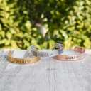 ABBECIAO Copper Cuff Bracelet Blanks for Metal Stamping and Engraving (16 Ga.) 1/4" x 6"- Pack of 6