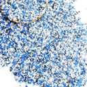 Taiyin 2.8 Kg/ 6.17 lb Blend Decorative Color Chips Epoxy Flakes for Garage Floor Blend Concrete Coatings Paint Chips for Wall Interior Exterior Basement(Black, White, Blue, Grey,2-4 mm)