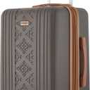 Wrangler 22" and 18" Heartland 2-Piece Carry-On Luggage Set, Chocolate