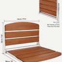 Folding Shower Seat Chair for Inside Shower Wall Mounted for Small Spaces