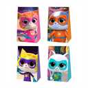 BNFUO 12pcs Super Cats Birthday Party Gift Bags Goodie Bags,Super Cat Party Supplies for Kids Birthday Decorations
