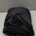 Exclusivo Mezcla Extra Large Fleece Throw Blanket for Couch, Sofa, 300GSM Super Soft and Warm Blankets, Black Throw All Season Use, Cozy, Plush, Lightweight, 50x70 Inches