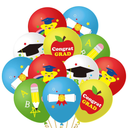 WATINC 50pcs Kindergarten Preschool Graduation Party Balloons, Class of Congrats Grad Celebration Party Decoration Supplies, Graduate Latex Balloon Prom Favor for Kids Classroom Decor 12 Inch