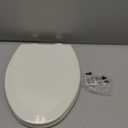 Bemis 1500EC Durable Wood Toilet Seat with Easy Clean Hinges, Made in USA, Elongated, Biscuit